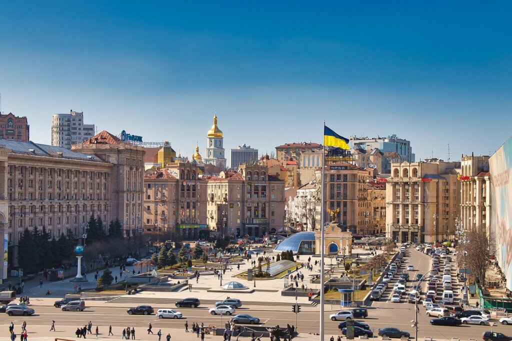 Picture of Ukrainian city.