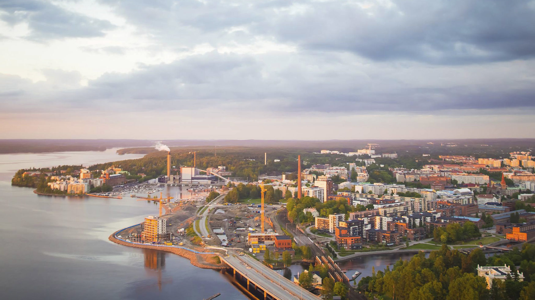 Tampere city regionm, view from Näsinneula.