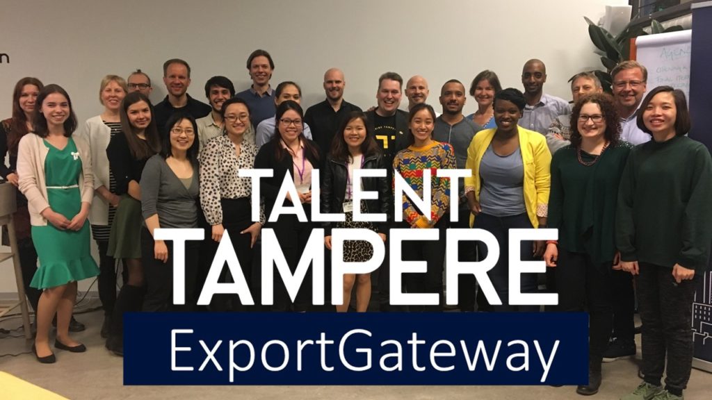Talent Tampere Export Gateway - First event logo