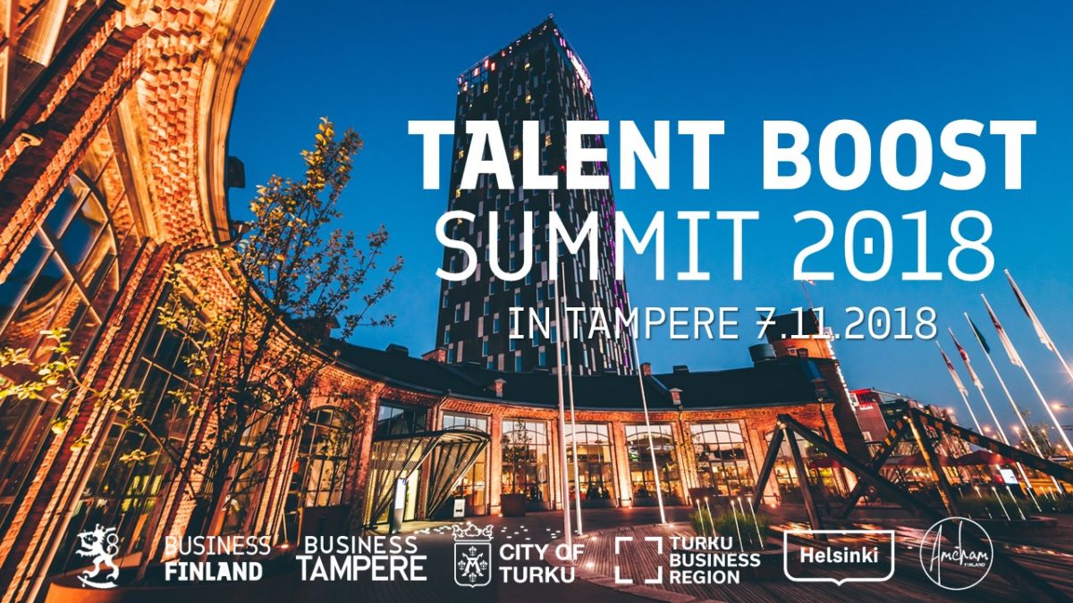 Talent Tampere - Talent Boost Summit graphic design with organisation logos