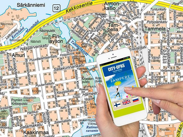 Tampere & Region CITY-OPAS -matkailukarttapalvelu toimii vierailun apuna -  myös mobiilissa - Business Tampere Magazine