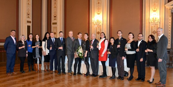 The award ceremony of the Tampere – All Bright! Ambassador