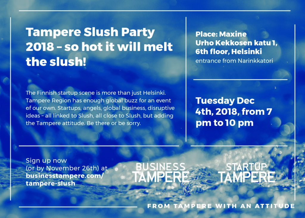 Business Tampere_ Tampere Slush Party 2018