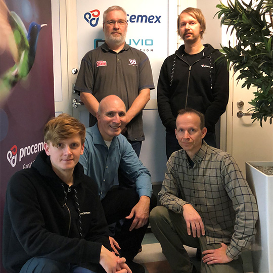 Procemex development team in Tampere site