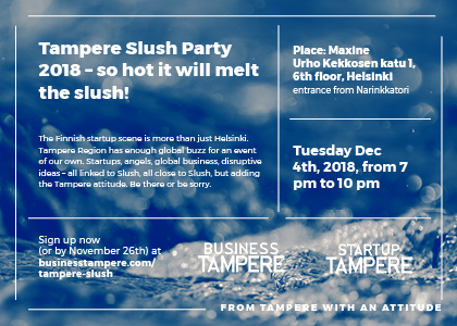 Business Tampere, Tampere Slush Party 2018